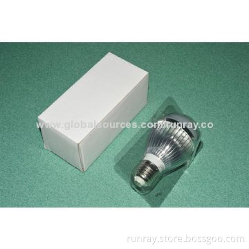 Factory Price 7W Dimmable LED Bulb, 85-265V AC or 12V DC, Aluminum Housing, CE Mark